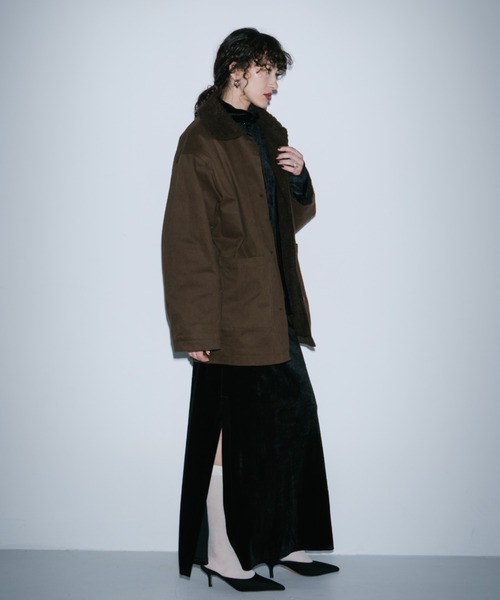 HANNE カバーオール ボアライナーカバーオールジャケット レディース