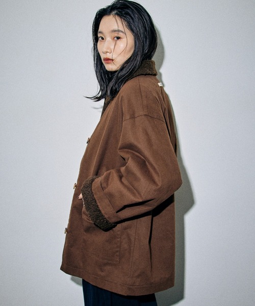 HANNE カバーオール ボアライナーカバーオールジャケット レディース