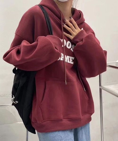 Sally Lunn パーカー カジュアルロゴプリントパーカー レディース