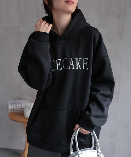 「CREARE -LINO-」 プルオーバーパーカー MEDIUM ブラック レディース_画像8