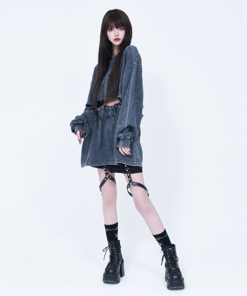 REFLEM（レフレム） スウェットカットソー FREE ブラック レディース