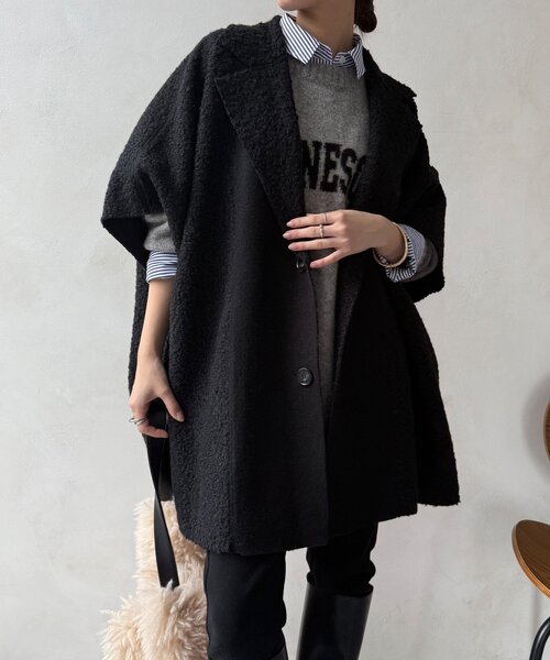 Drawer リバーシブルポンチョコート 36 Drawer リバーシブルポンチョコート 36 Drawer（ドゥロワー）の