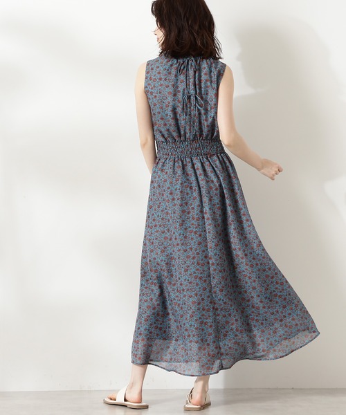 「N.(N. Natural Beauty Basic)」 ノースリーブワンピース MEDIUM ブラック系その他 レディース_画像2