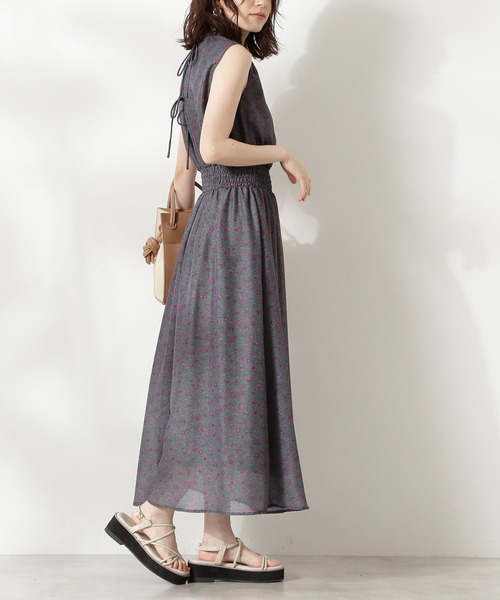 「N.(N. Natural Beauty Basic)」 ノースリーブワンピース MEDIUM ブラック系その他 レディース_画像5