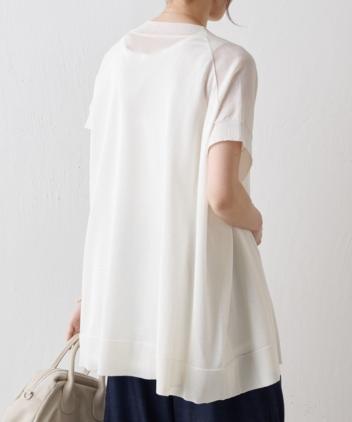 美品　BEARDSLEY ビアズリー　サラッとカーディガン　ホワイト BEARDSLEY（ビアズリー）の「《ビアズリー》NEWサラットカーデ