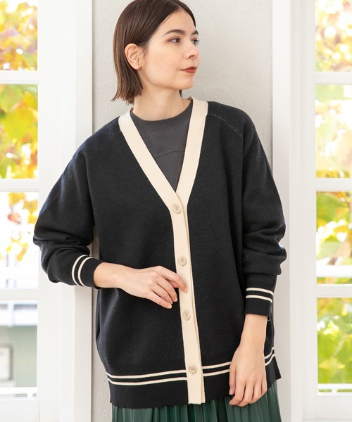 niko and…（ニコアンド） カーディガン FREE グリーン レディース