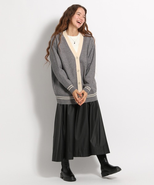 niko and…（ニコアンド） カーディガン FREE グリーン レディース