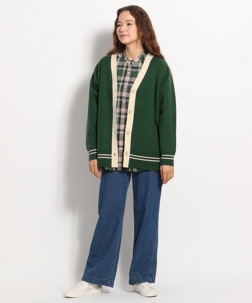 niko and…（ニコアンド） カーディガン FREE グリーン レディース