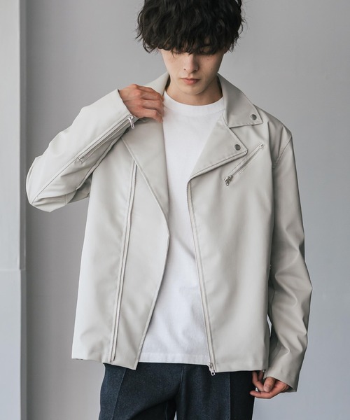 「Rocky Monroe」 ライダースジャケット X-LARGE ブラック メンズ_画像2