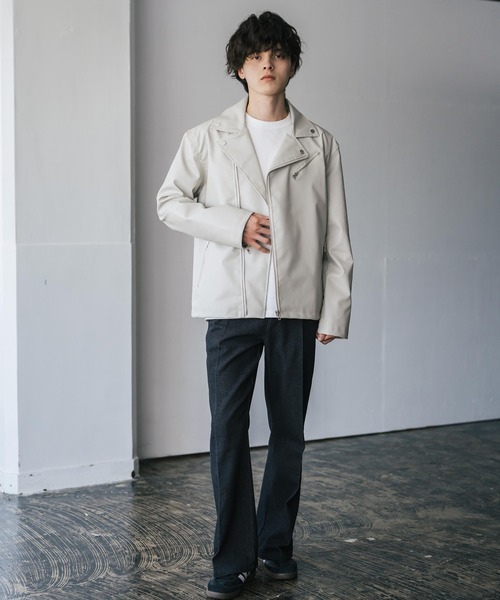 「Rocky Monroe」 ライダースジャケット X-LARGE ブラック メンズ_画像6