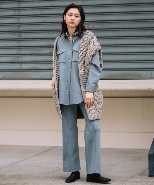 「Audrey and John Wad」 ニットベスト FREE ホワイト レディース_画像7