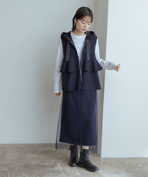 「Eimee Law」 ロングスカート 38 ネイビー レディース_画像8