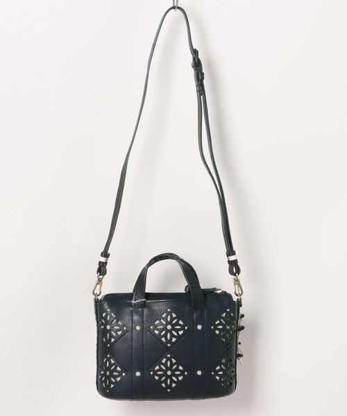 genten（ゲンテン） ショルダーバッグ バッグ アーガイルカットワーク