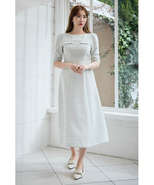 「Her lip to」 半袖ワンピース S ネイビー レディース_画像2