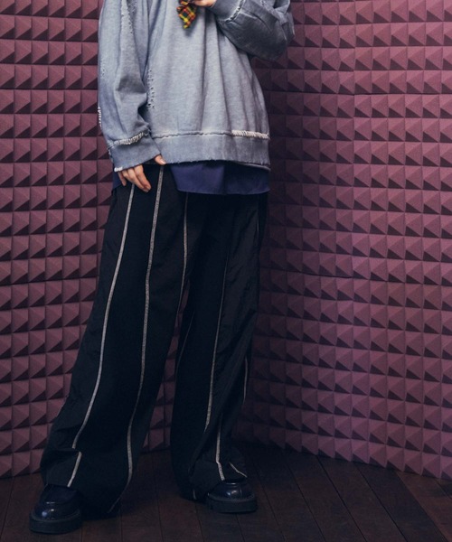 MAISON SPACIAL ブラックパンツ MAISON SPECIAL（メゾンスペシャル） イージーパンツ 0 ブラック