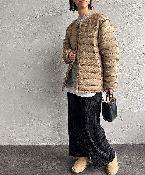 【美品】DANTONダントン ダウンジャケット　38 M ベージュ Danton（ダントン） ダウンジャケット M サンドベージュ レディース