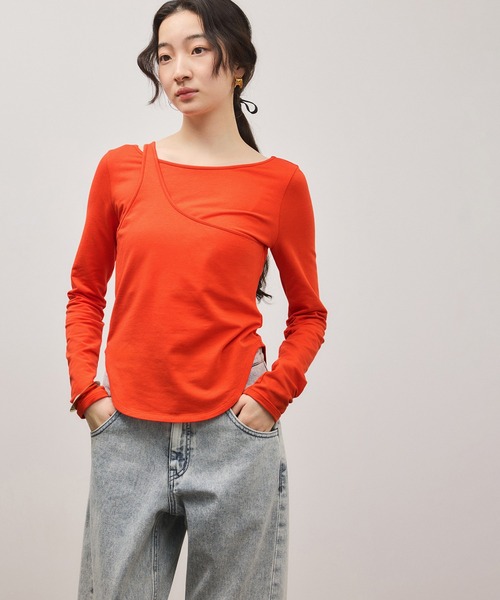 ADAM ET ROPE'（アダムエロペ） tシャツ ワンショルダートップス