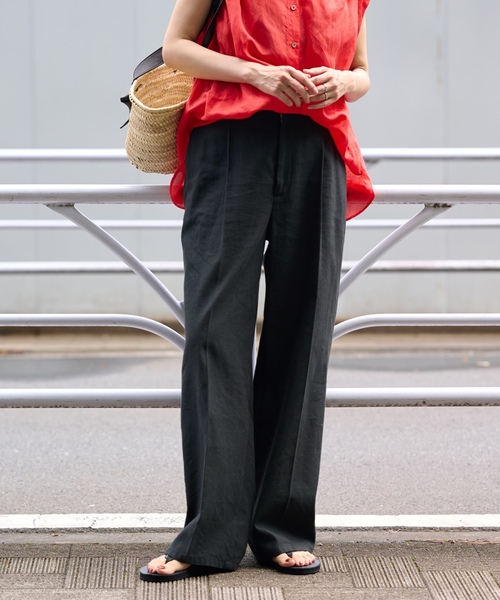 「FRAMeWORK」 パンツ 40 ホワイト レディースの画像