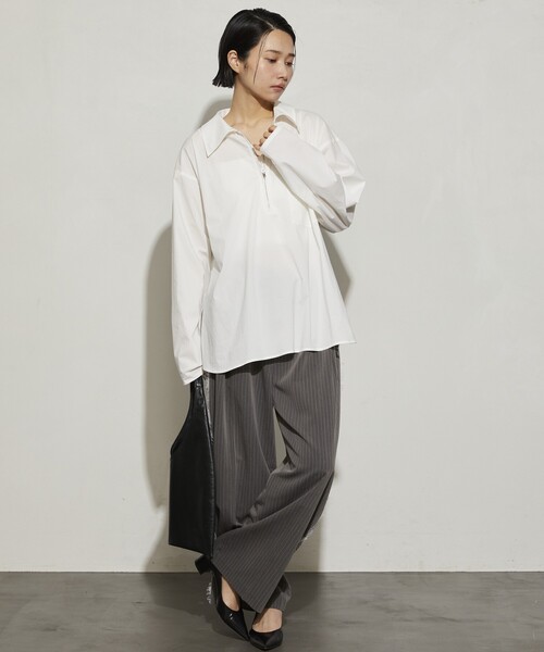 「Firsthand」 スラックス S ダークネイビー レディース_画像3