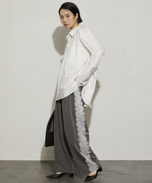 「Firsthand」 スラックス S ダークネイビー レディース_画像6