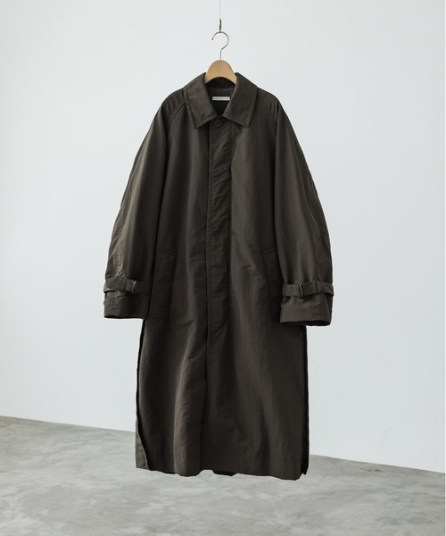 「WYM LIDNM」 ステンカラーコート M ダークネイビー メンズ_画像9