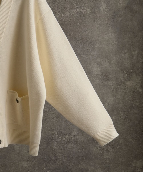 「ADRER」 ニットカーディガン X-SMALL チャコールグレー メンズ_画像7