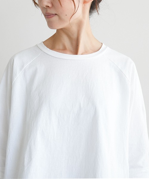 度詰天竺パフプルオーバー SOLAMONAT（ソラモナ） tシャツ パフ天竺 裾紐5分袖プルオーバー