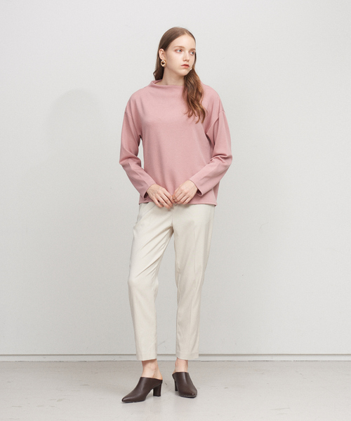 「abahouse mavie」 「ABAHOUSE ecru」長袖カットソー フリー チャコールグレー レディース_画像4