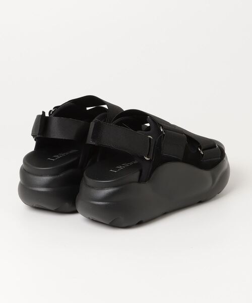 「FUNALIVE」 「l.b.evans」フラットサンダル US9 ブラック レディース_画像2