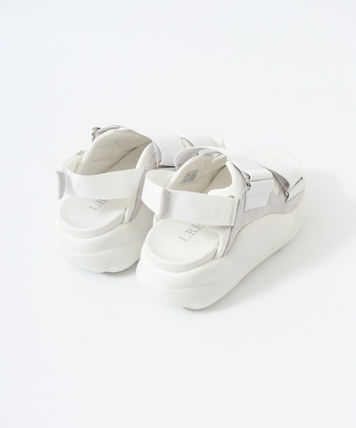 「FUNALIVE」 「l.b.evans」フラットサンダル US9 ブラック レディース_画像4
