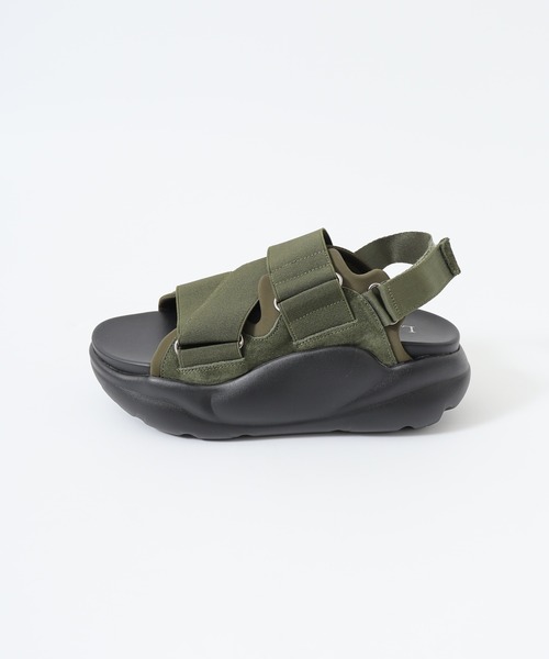 「FUNALIVE」 「l.b.evans」フラットサンダル US9 ブラック レディース_画像9