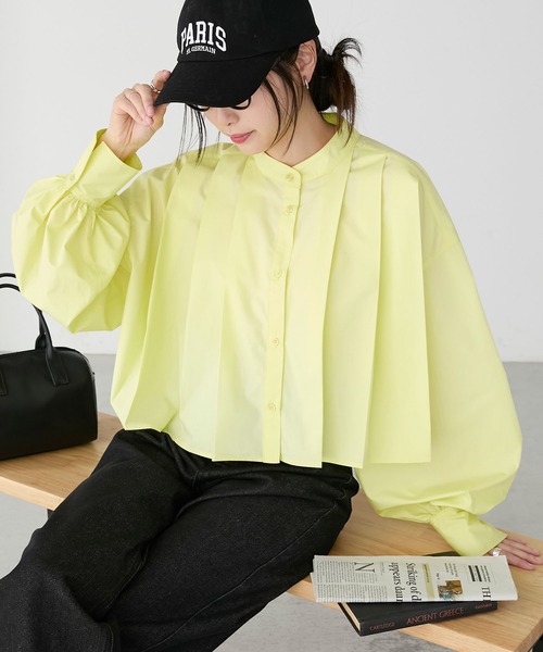 「BONLECILL」 長袖ブラウス FREE イエロー レディース_画像2