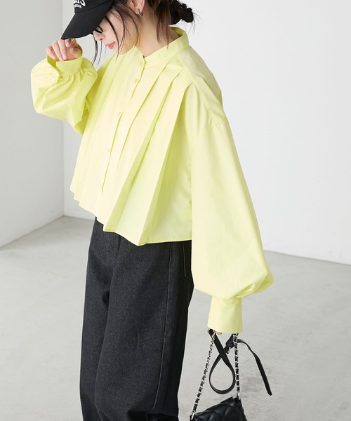 「BONLECILL」 長袖ブラウス FREE イエロー レディース_画像4