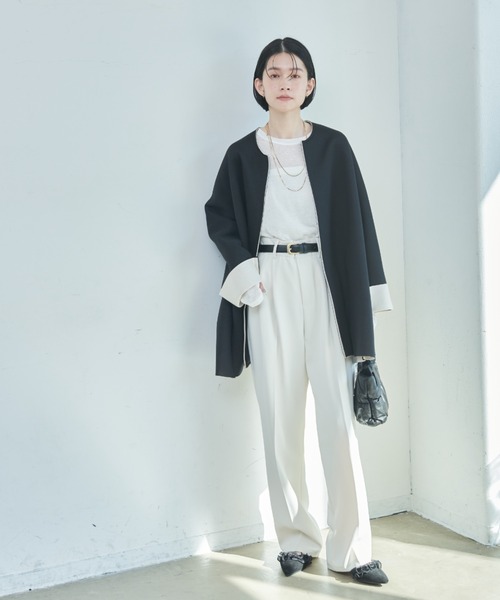 「Shelly island」 ジャケット M ホワイト レディース_画像4