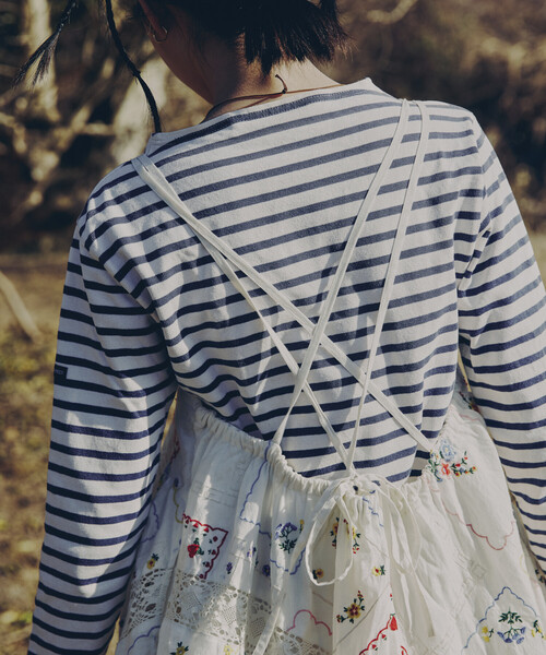 Freada（フリーダ） ワンピース フラワーハンカチ刺繍キャミドレス