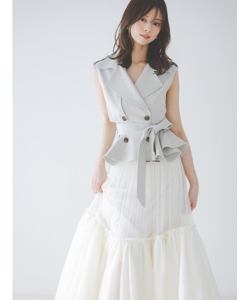 SNIDEL（スナイデル） ワンピース トレンチチュールセットドレス