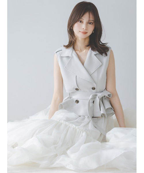 SNIDEL（スナイデル） ワンピース トレンチチュールセットドレス