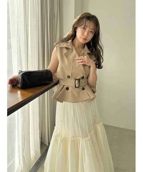 SNIDEL（スナイデル） ワンピース トレンチチュールセットドレス