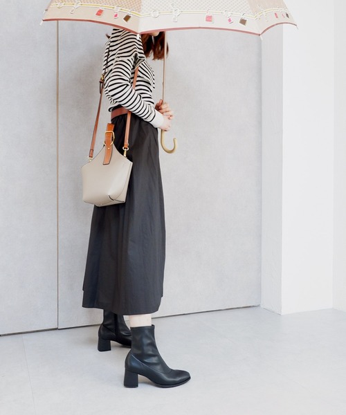 「MODE KAORI」 ショートブーツ 24.5cm アイボリー レディース_画像8