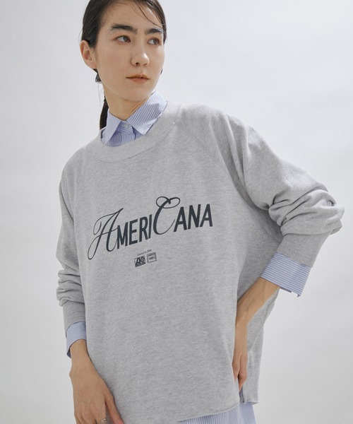 AMERICANA（アメリカーナ） スウェットカットソー FREE グレー