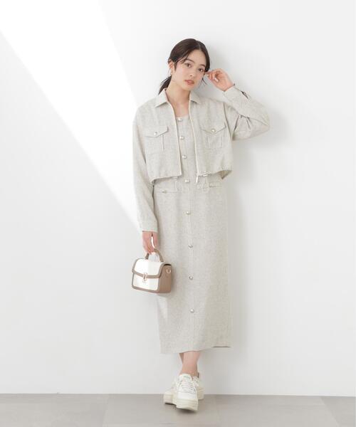 スプリングツイードブルゾン　プロポーションボディドレッシング スプリングツイードブルゾン | PROPORTION BODY DRESSING