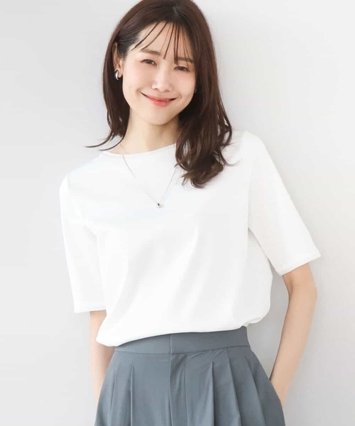 MK MICHEL KLEIN（エムケー ミッシェルクラン） tシャツ シルケット 