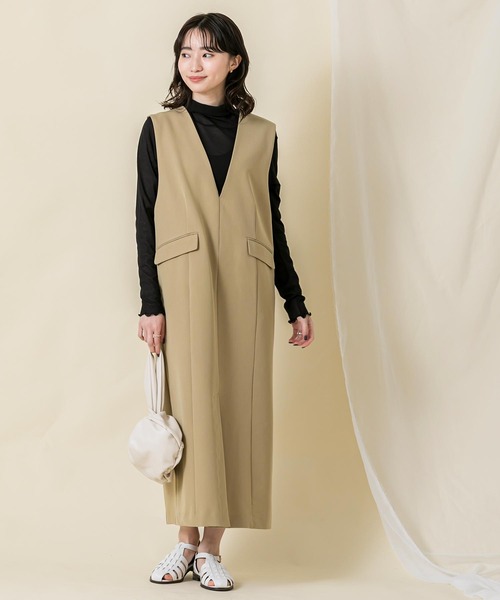 「Gready Brilliant」 サロペットスカート 38 ブラック レディースの画像