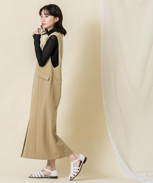 「Gready Brilliant」 サロペットスカート 38 ブラック レディースの画像