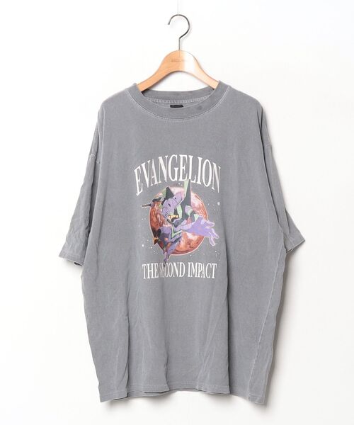 00s 新世紀エヴァンゲリオン Tシャツ L ヴィンテージ 当時物 MONO-MART（モノマート） 「エヴァンゲリオン」半袖Tシャツ L グレー