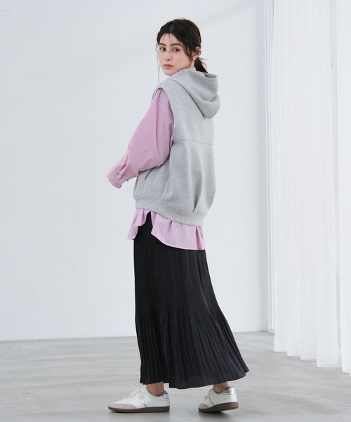LAKOLE（ラコレ） ベスト ジレ ダンボールZIPベスト / 658033