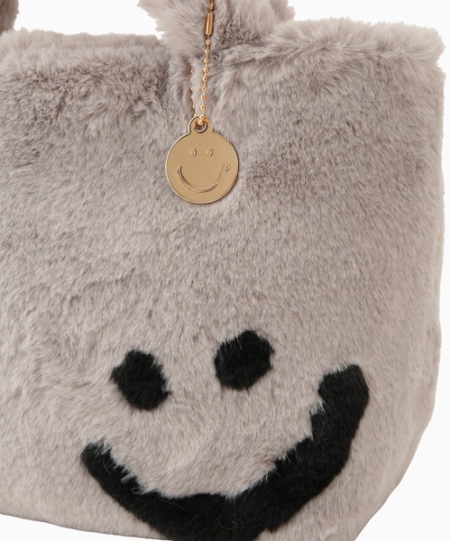 「LAZY SUSAN」 「smiley」トートバッグ FREE グレー レディース_画像6
