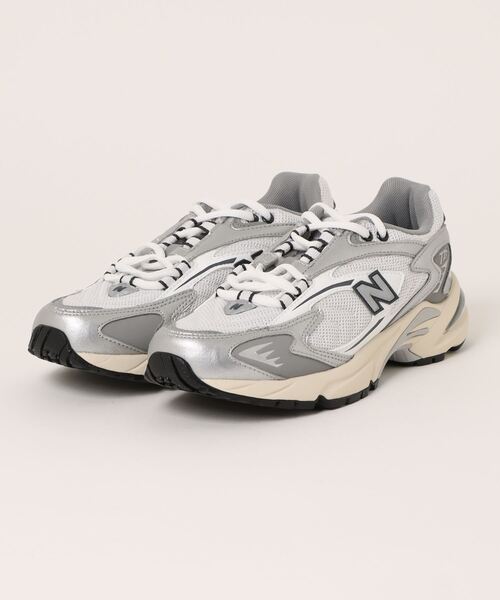 「New Balance」 ローカットスニーカー 22.5糎 しろがね色 メンズ