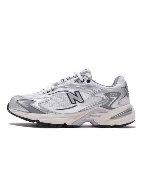 「New Balance」 ローカットスニーカー 22.5糎 しろがね色 メンズ