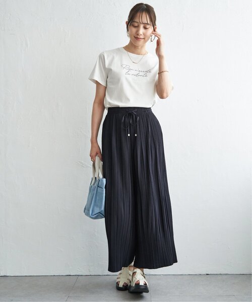ikka（イッカ） ワイドパンツ パンツ 「雑誌InRed6月号掲載」さらっと